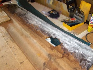 Fiberglass, Cured and Sanded
