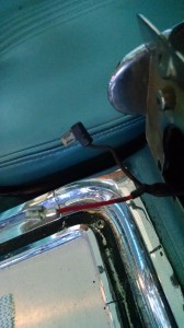 New cigar lighter connector. I also tapped into this circuit for the "clock" feed to the stereo head unit.